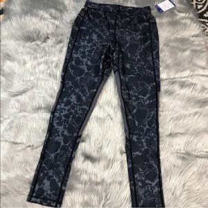 Without Walls Gray Printed Leggings Size Medium